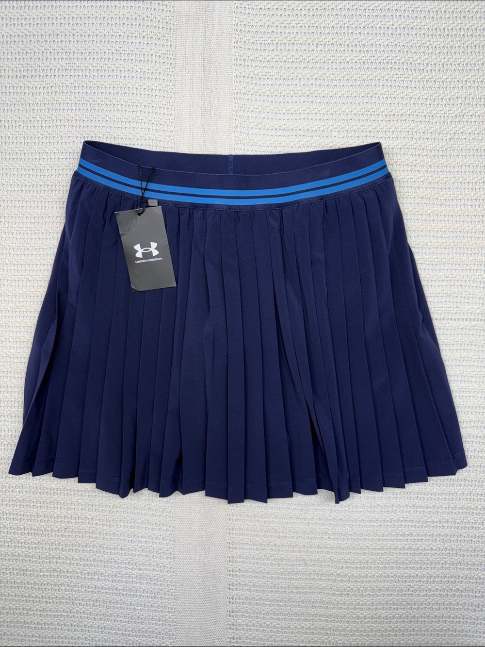 Under Armour Navy Pleated Performance Skirt with Blue Waistband